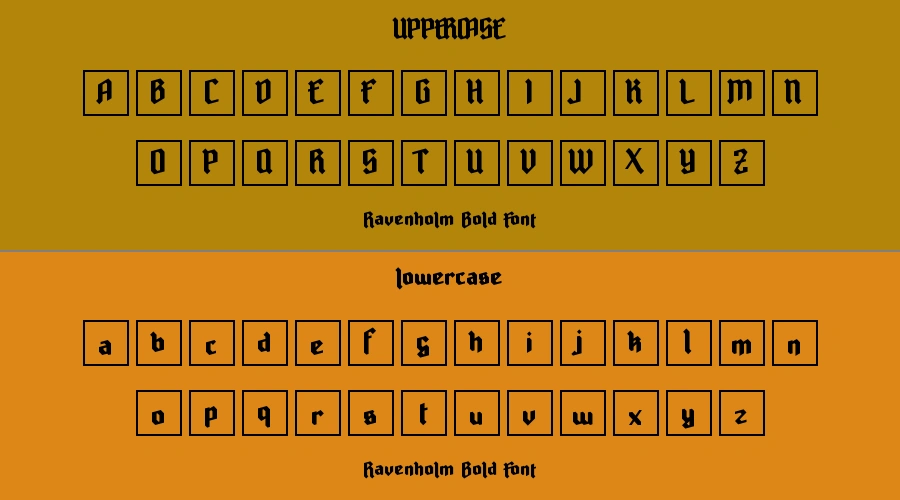 Ravenholm Bold Font Preview