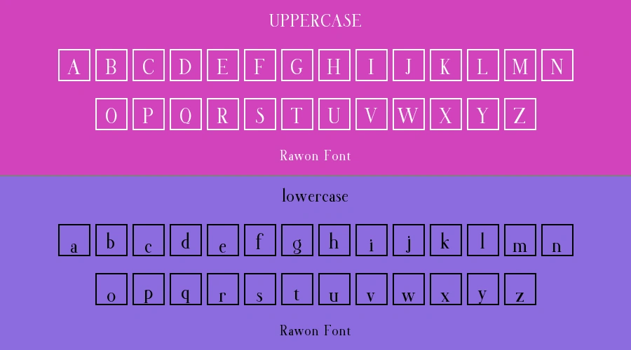 Rawon Font Preview