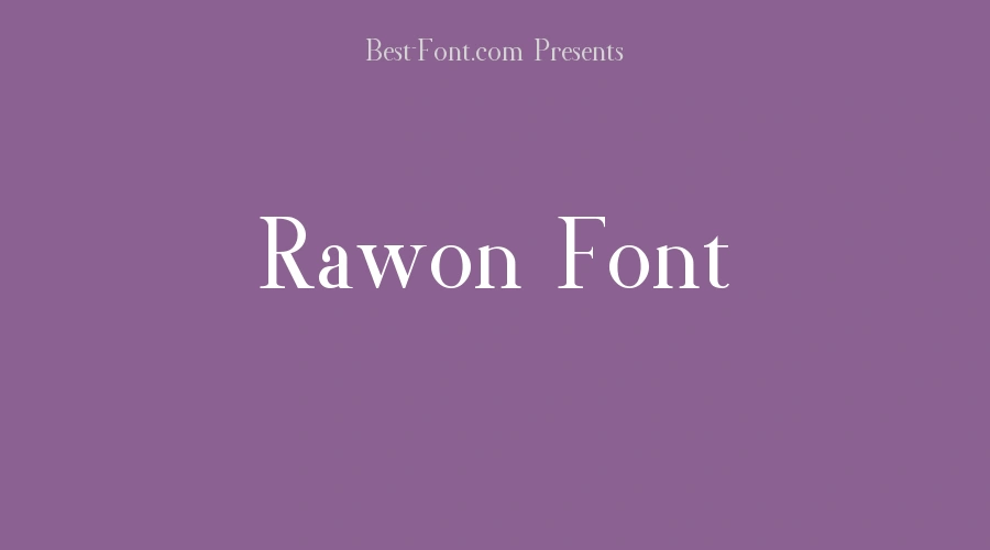 Rawon Font
