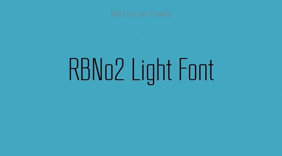 RBNo2 Light Font