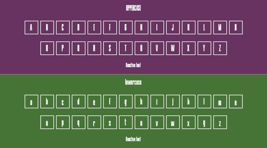 Reactive Font Preview