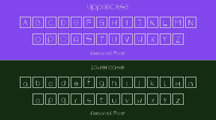 RebornX Font Preview