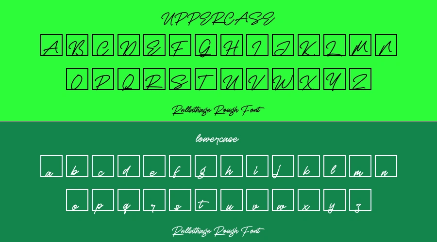 Rellathage Rough Font Preview