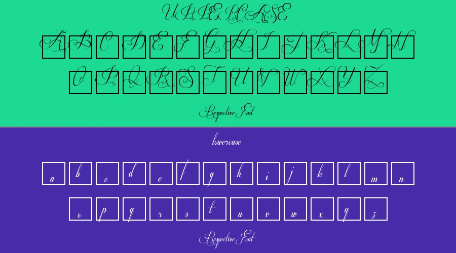 Respective Font Preview