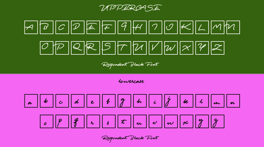 Respondent Black Font Preview