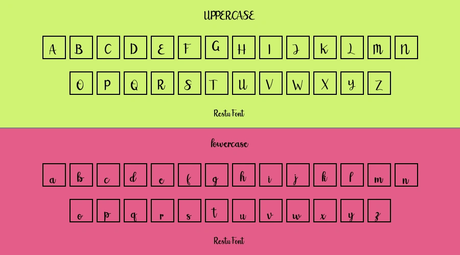 Restu Font Preview