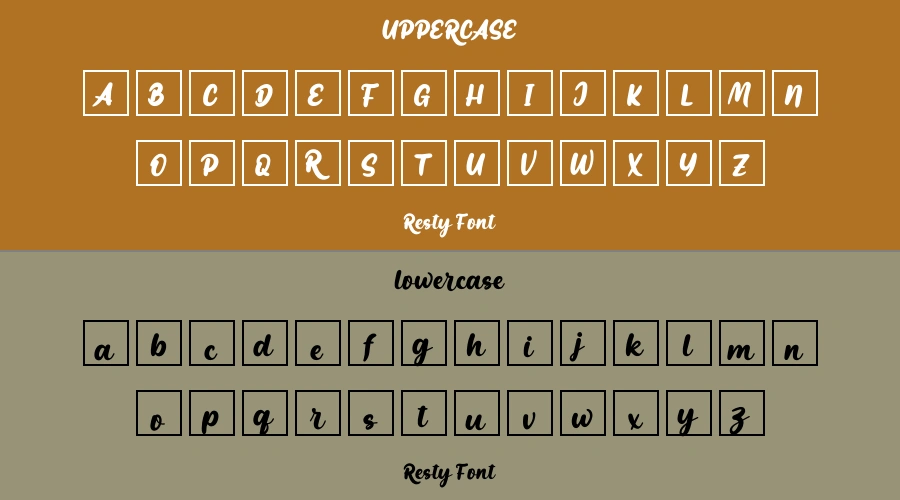 Resty Font Preview