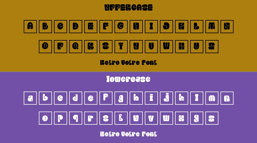 Retro Votre Font Preview