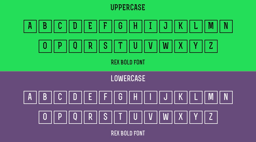 Rex Bold Font Preview