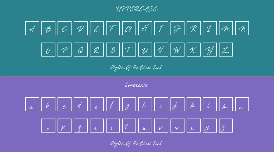 Rhythm Of The Blast Font Preview