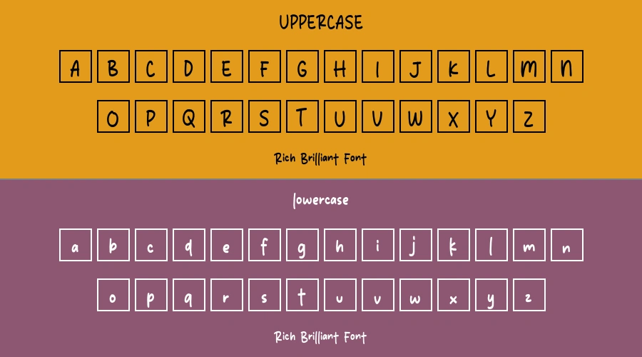 Rich Brilliant Font Preview