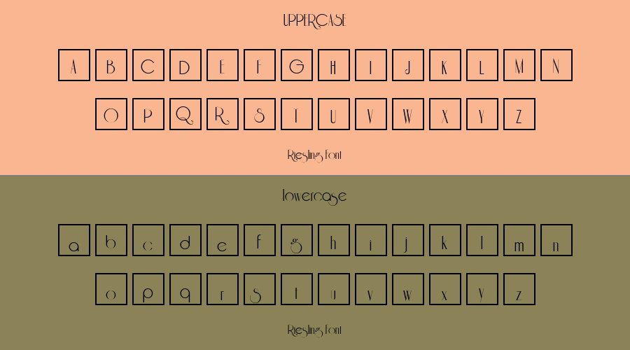 Riesling Font Preview