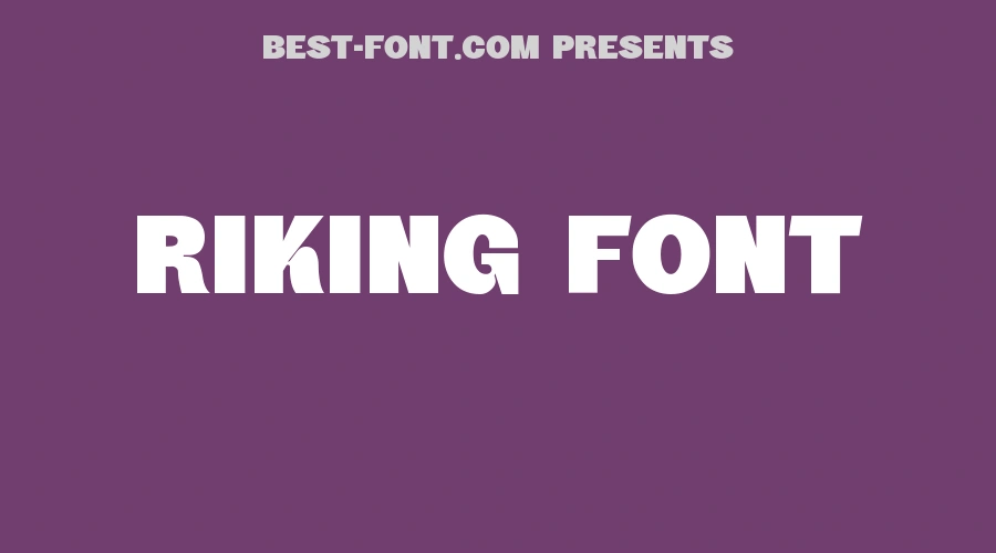Riking Font