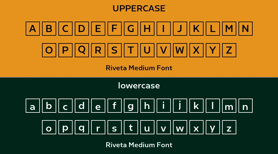 Riveta Medium Font Preview