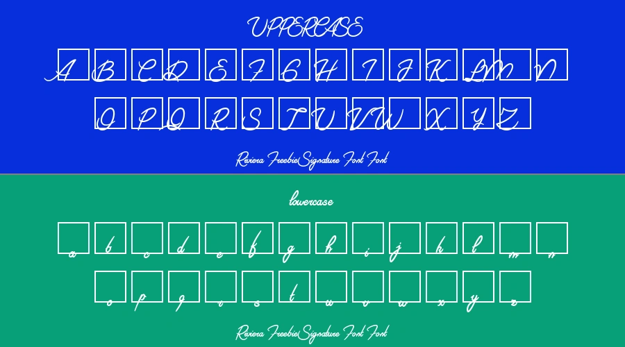 Riviera Freebie Signature Font Font Preview