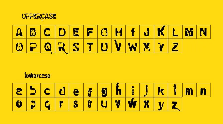 Rock Electric Font Preview