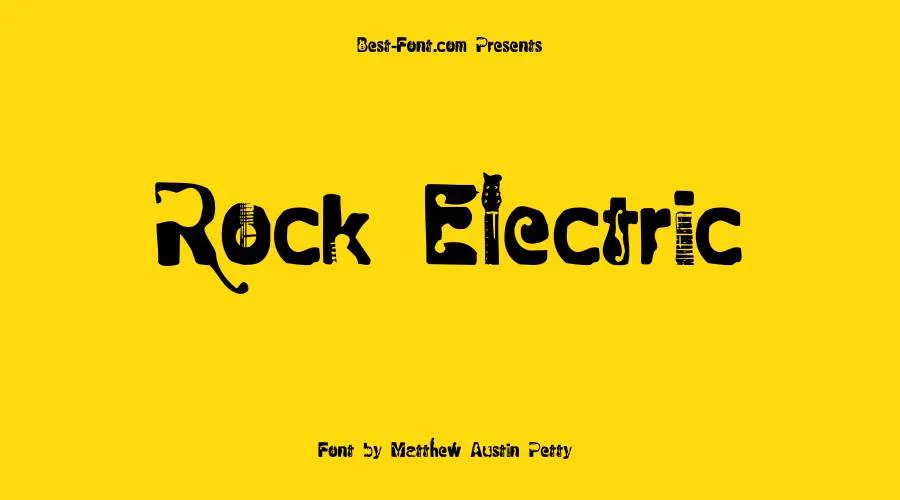 Rock Electric Font