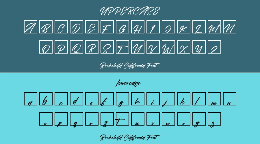 Rockchild California Font Preview