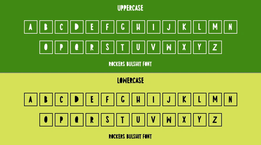 Rockers Bulshit Font Preview