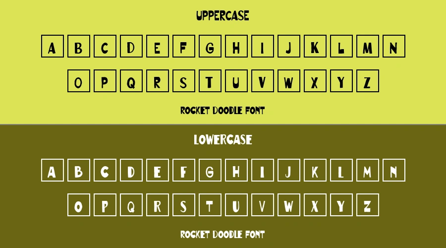 Rocket Doodle Font Preview