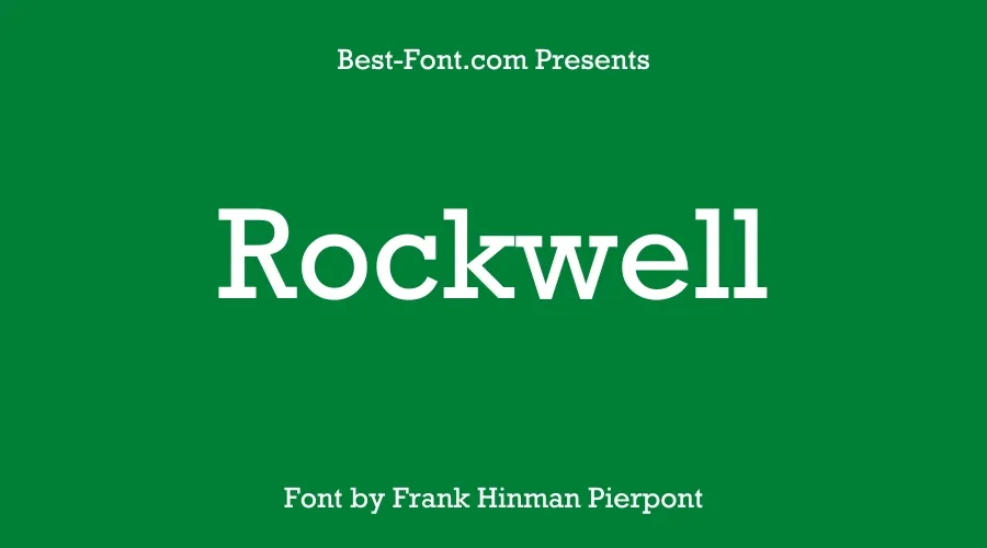 Rockwell Font