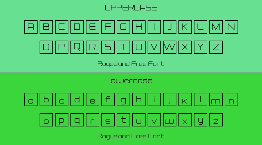Rogueland Free Font Preview