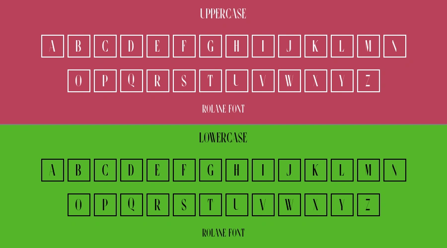 Rolane Font Preview