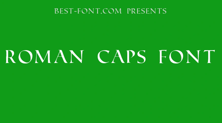 Roman Caps Font