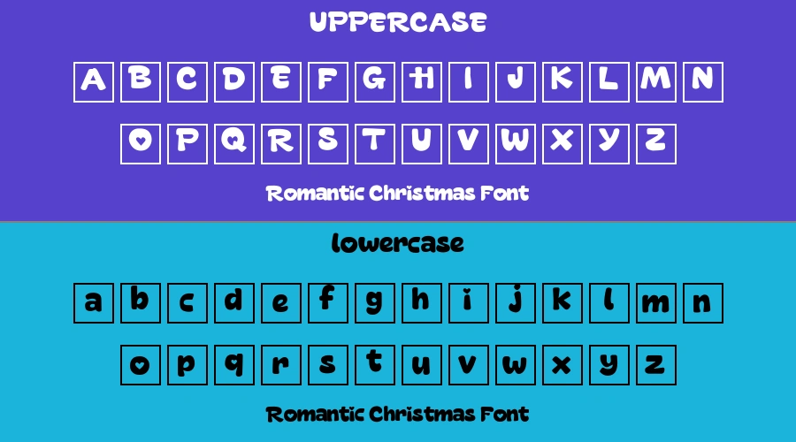 Romantic Christmas Font Preview