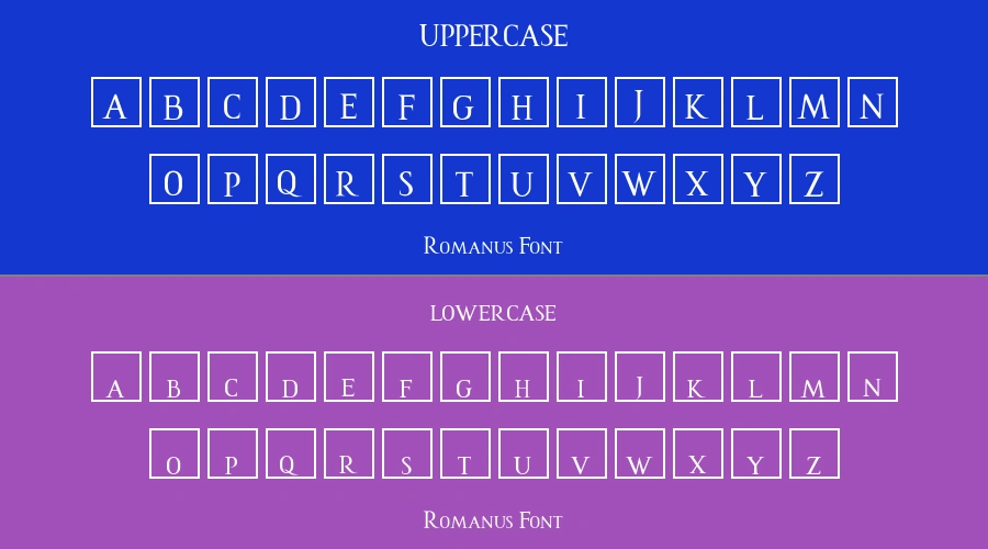 Romanus Font Preview