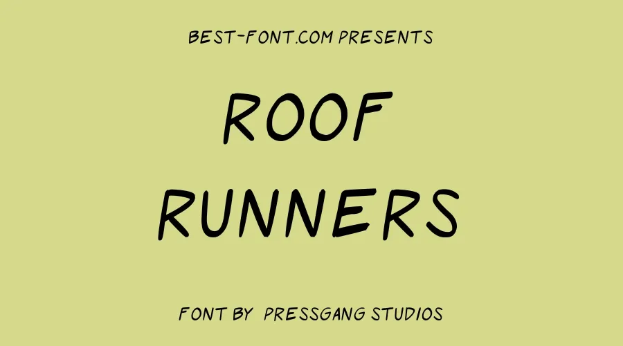 Roof Runners Font