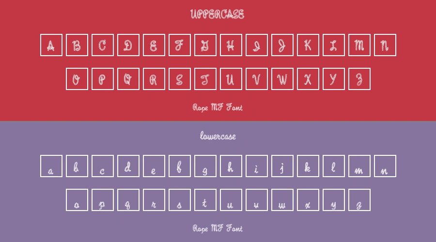 Rope MF Font Preview