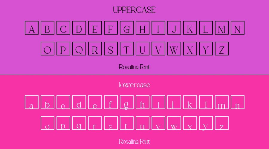 Rosalina Font Preview