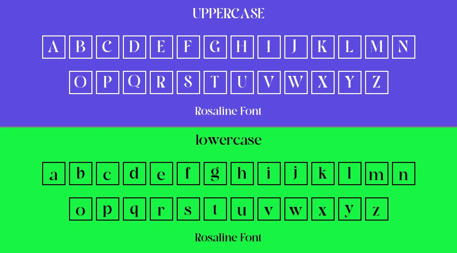 Rosaline Font Preview