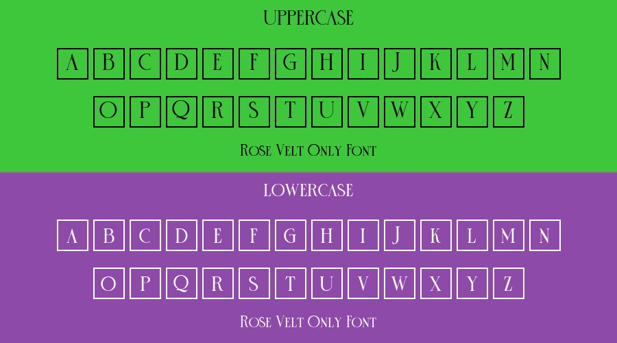 Rose Velt Only Font Preview