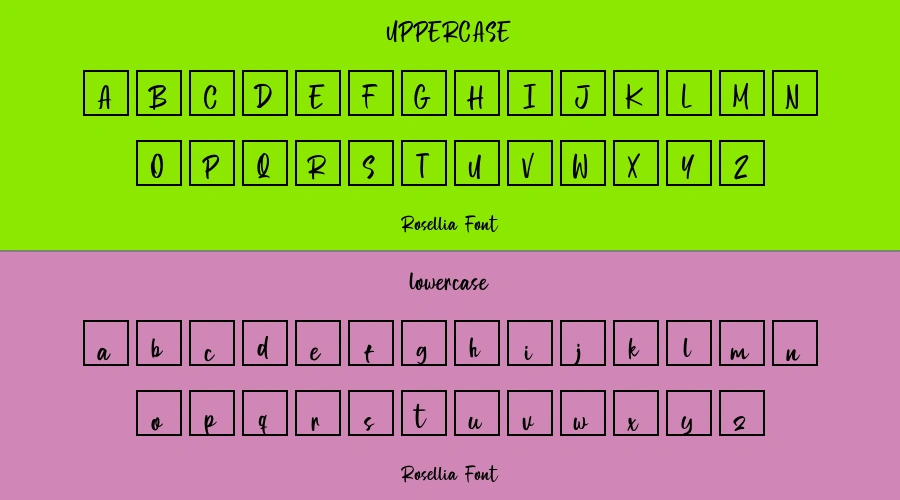 Rosellia Font Preview