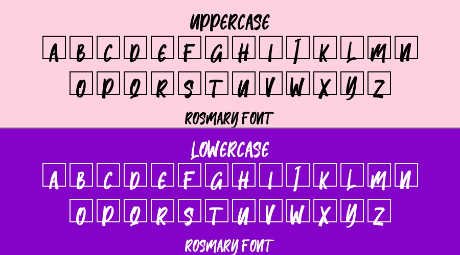 Rosmary Font Preview