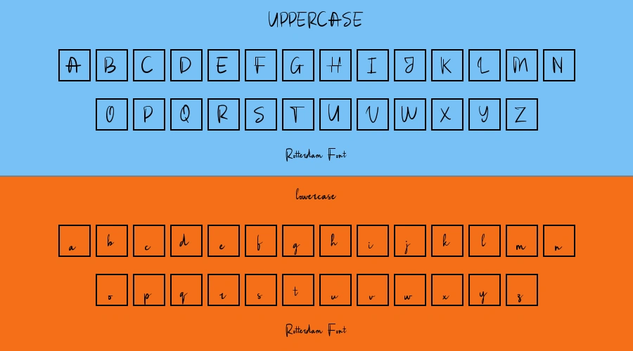 Rotterdam Font Preview