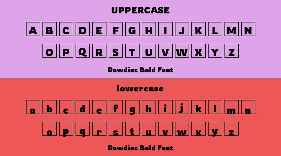 Rowdies Bold Font Preview