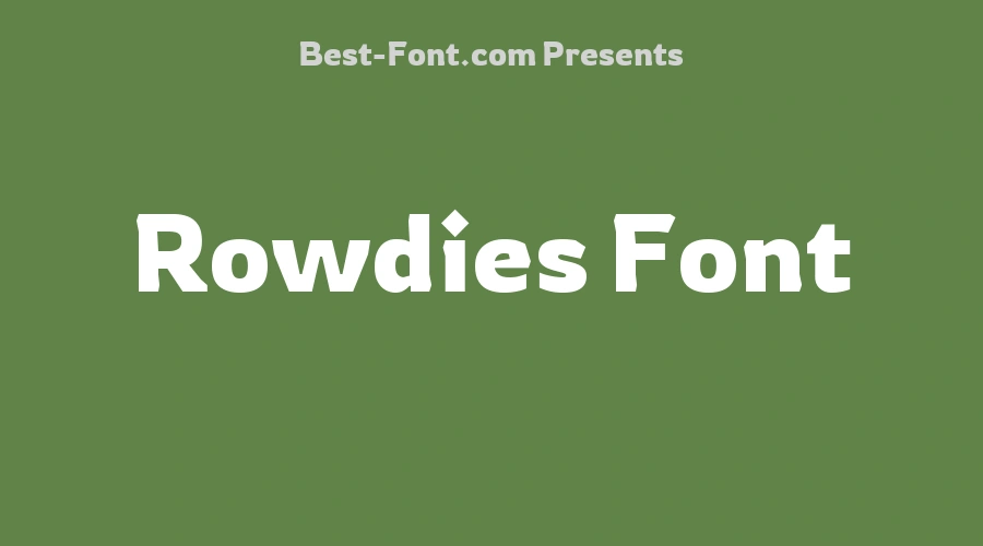 Rowdies Font