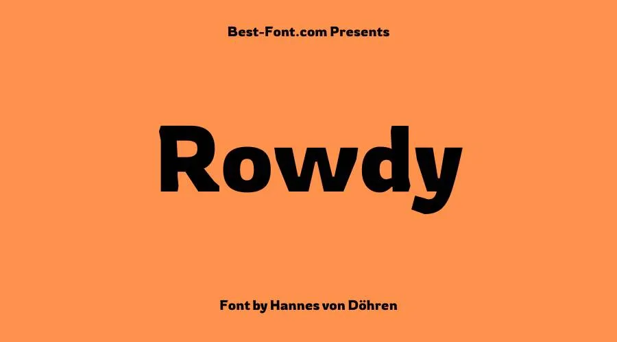 Rowdy Font
