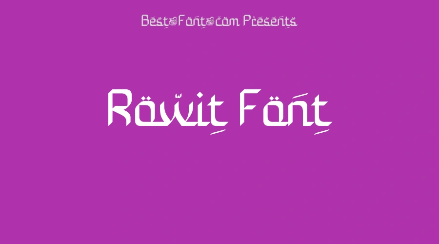 Rowit Font