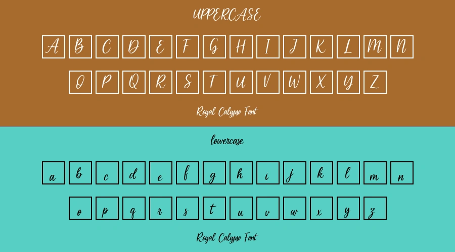 Royal Calypso Font Preview