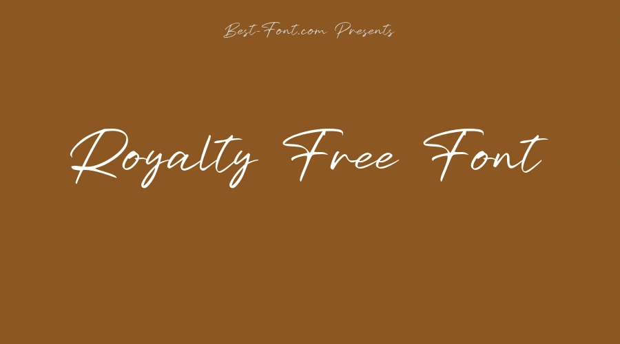 Royalty Free Font