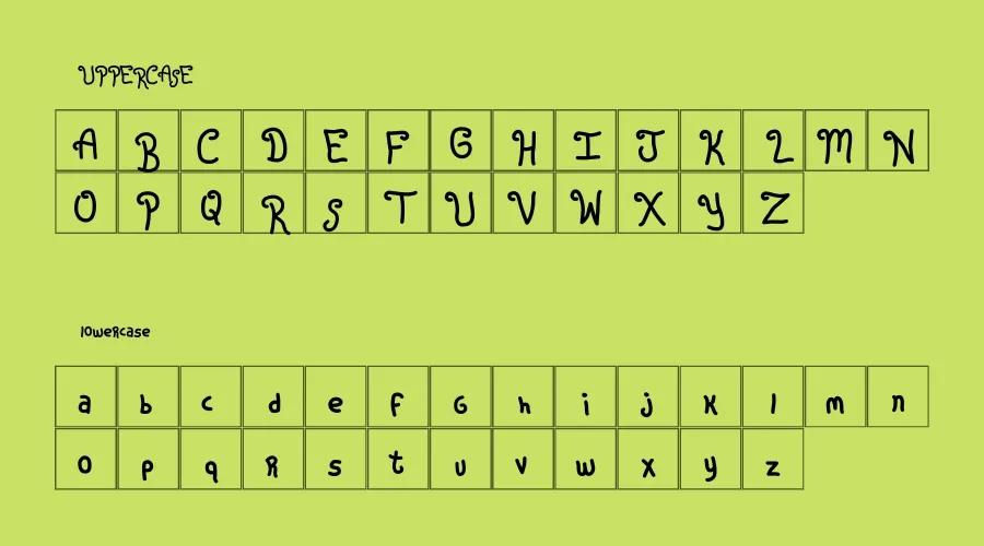 Rugrats Font Preview