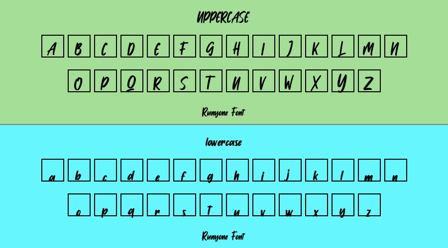 Runyone Font Preview