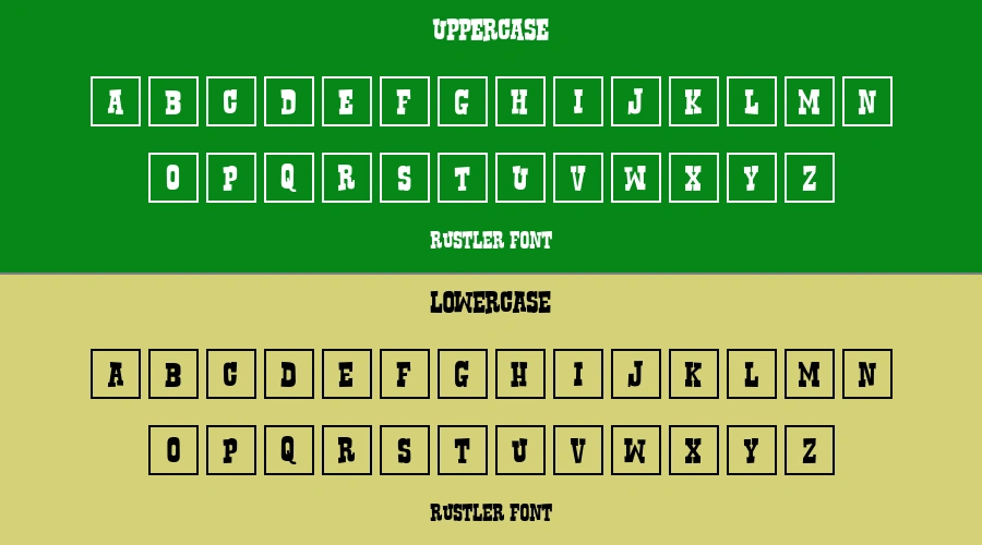 Rustler Font Preview