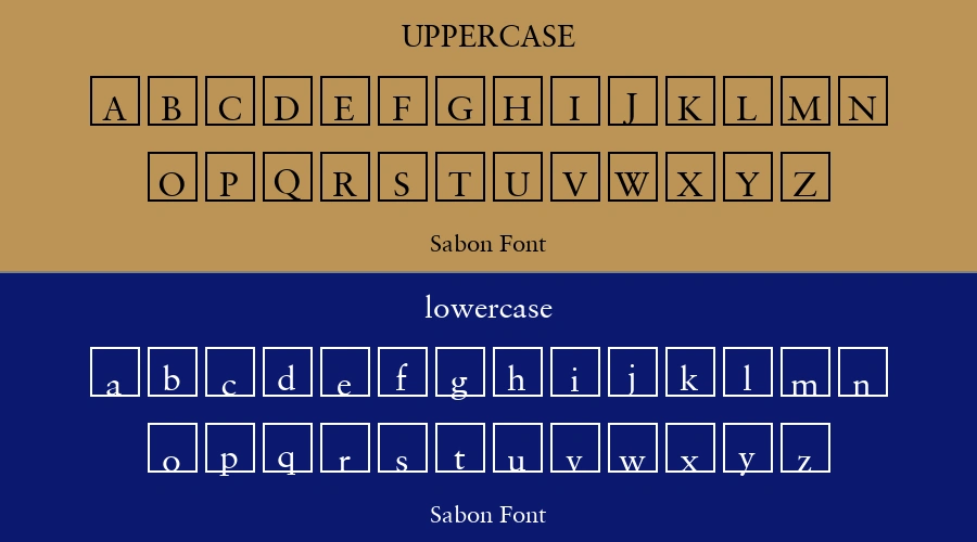 Sabon Font Preview
