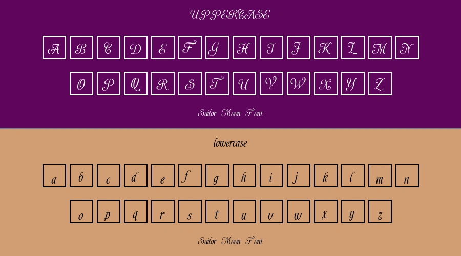 Sailor Moon Font Preview