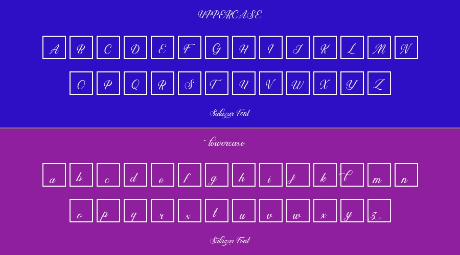 Salazar Font Preview